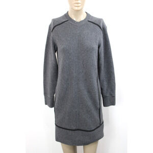 Lululemon On Repeat Gray Textured Knit Long Sleeve Mock Neck Mini Dress 4